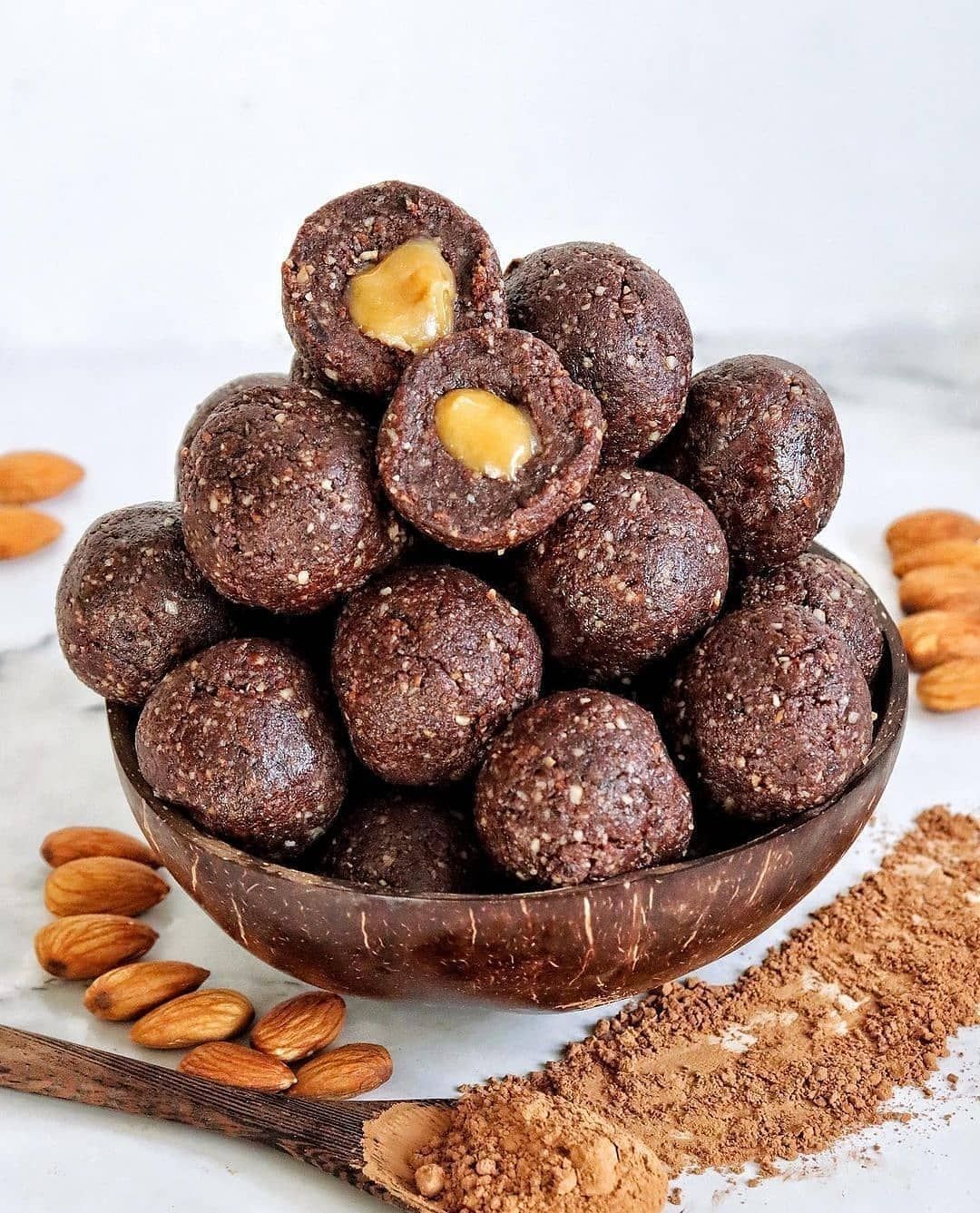 6-Ingredient Butterscotch Choco Tahini Bliss Balls