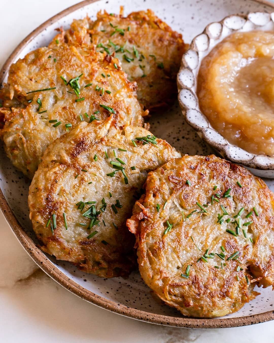 Crispy Vegan Potato Latkes