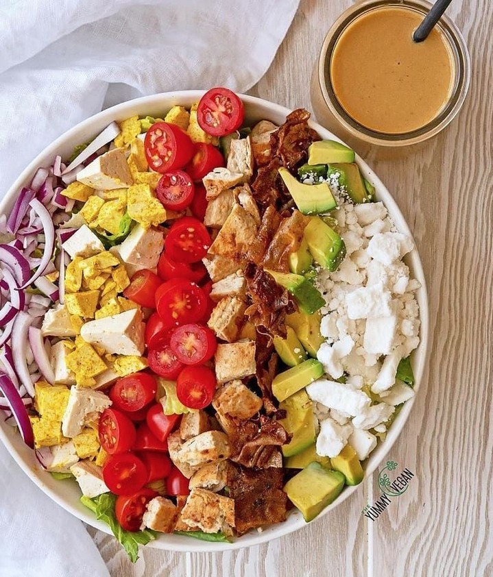 Vegan Cobb Salad with Creamy Dressing