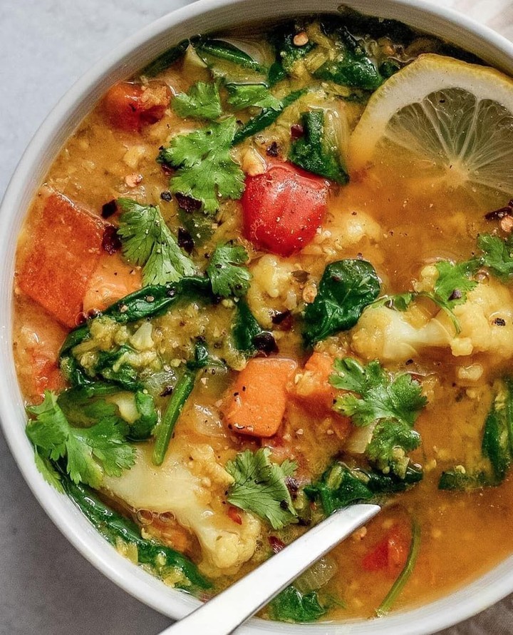 Sweet Potato Red Lentil Soup