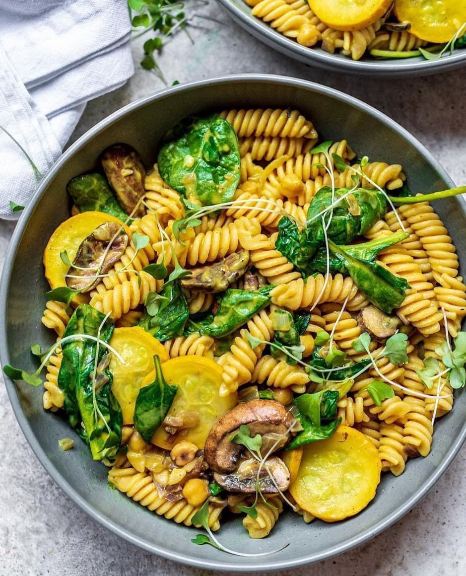 Creamy Yellow Courgette Fusilli