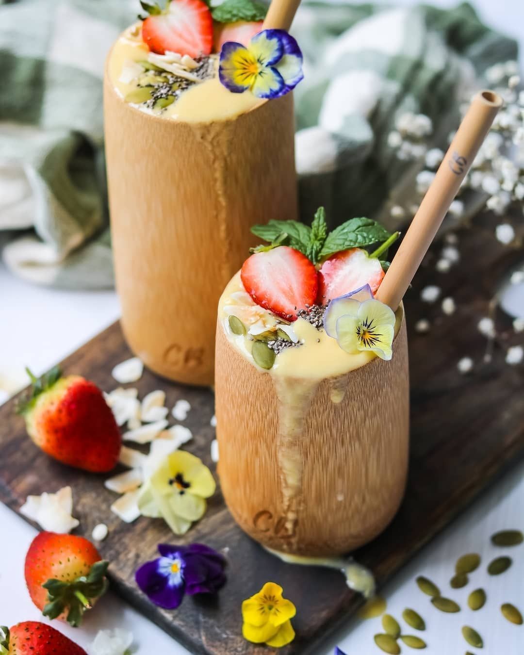 Tropical Fruit Smoothie with Coconut Yogurt