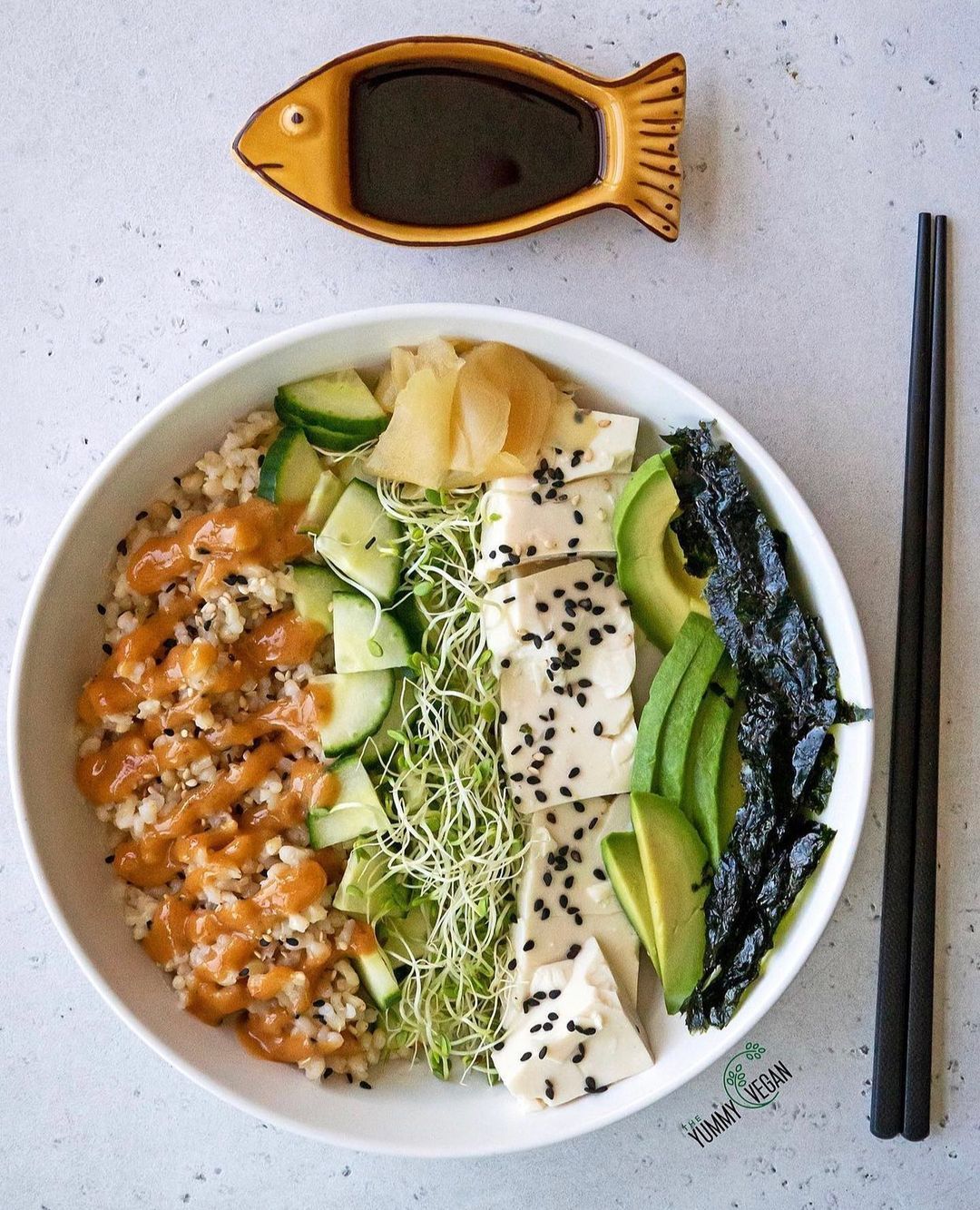 Easy Vegan Sushi Bowl