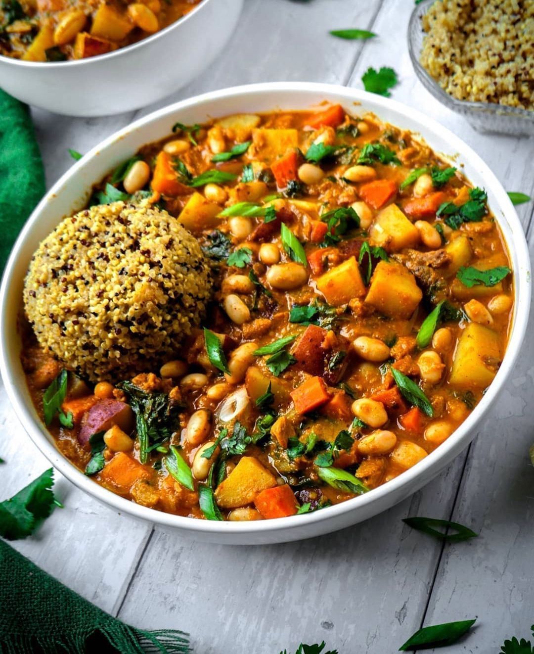 Potato, Eggplant and White Bean Coconut Curry