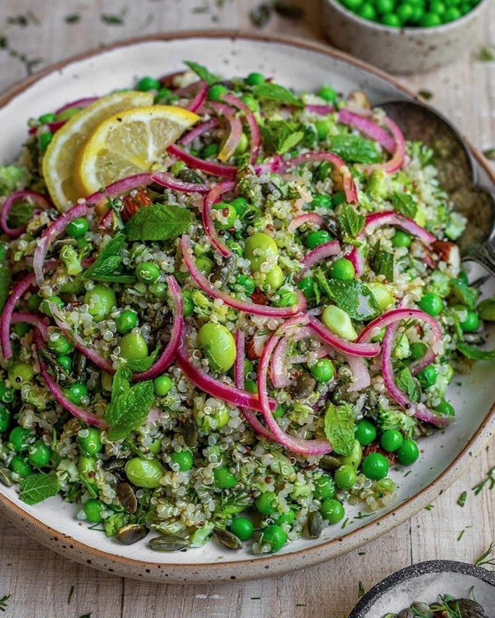 Pea, Broccoli and Quinoa Salad