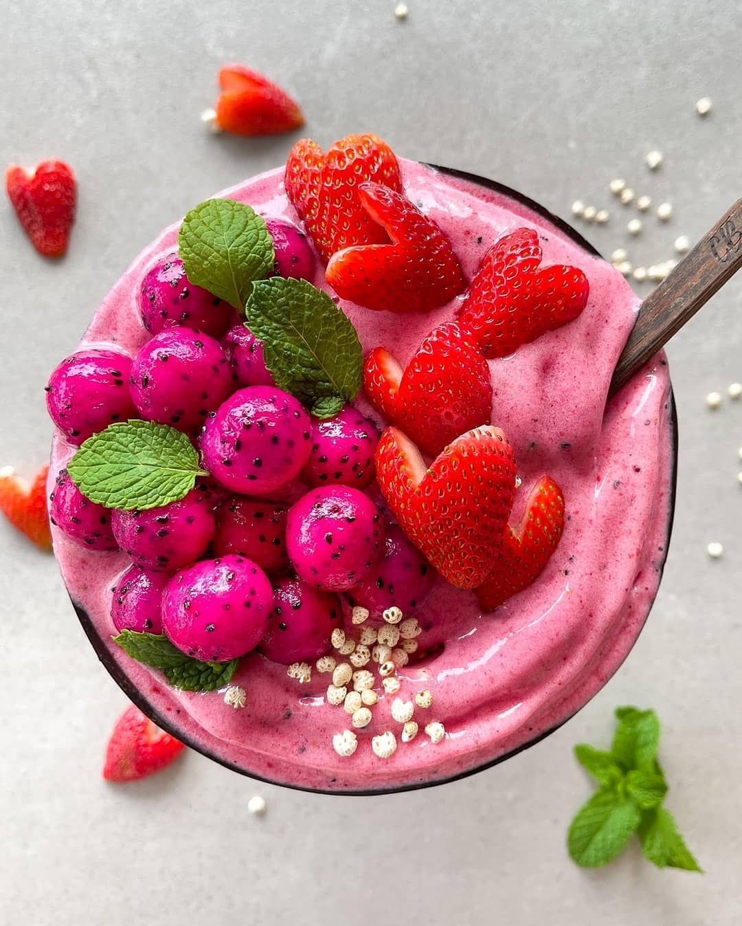Refreshing Pink Pitaya Nice Cream