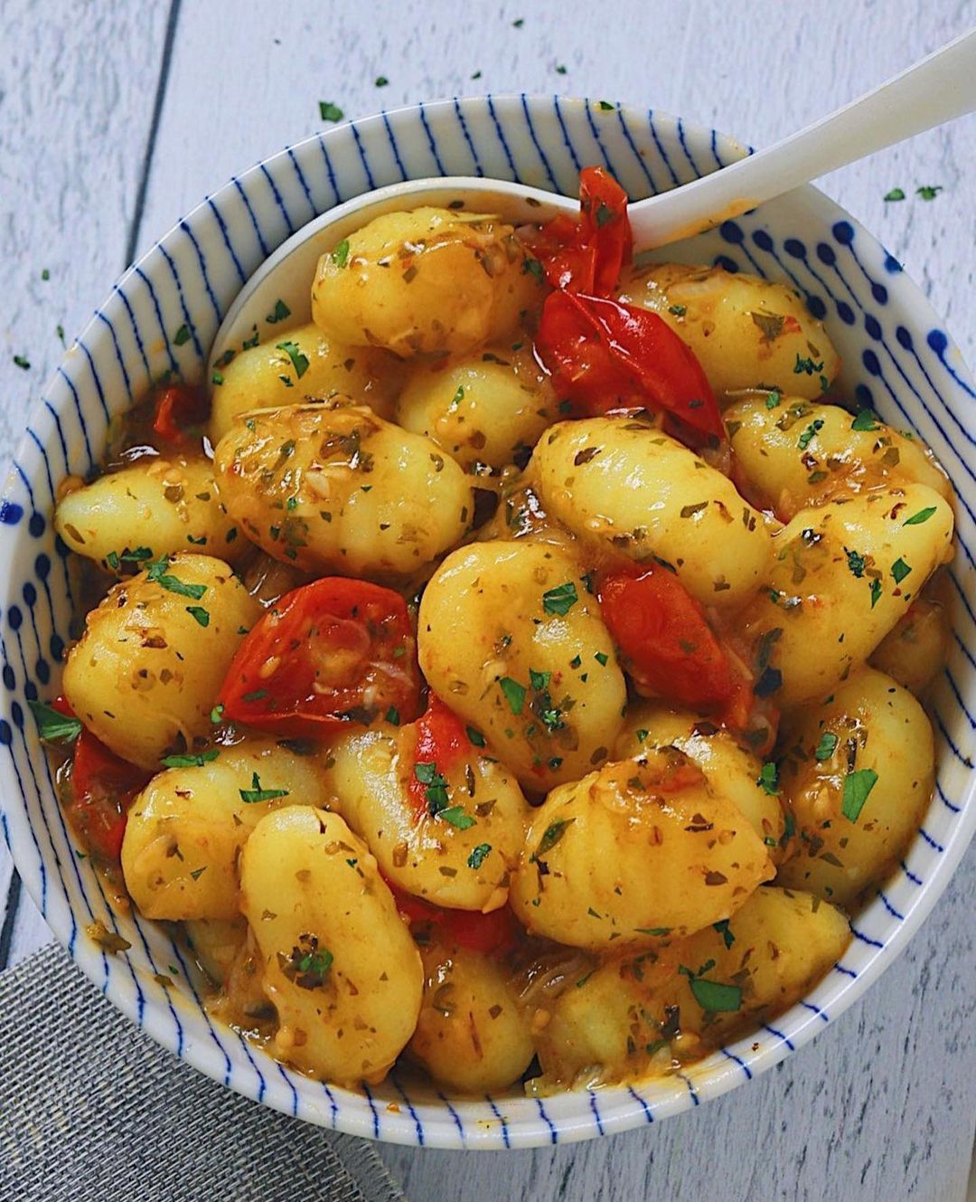 Skillet Gnocchi with Balsamic Tomato Sauce