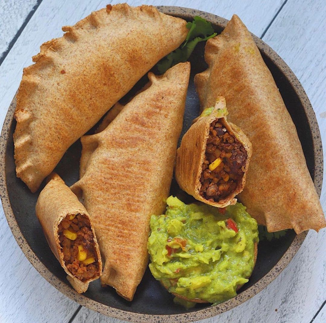 Vegan Tex Mex Empanadas with Walnut Filling