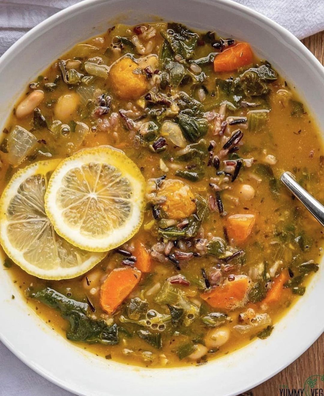 Lemony Rice and Vegetable Soup