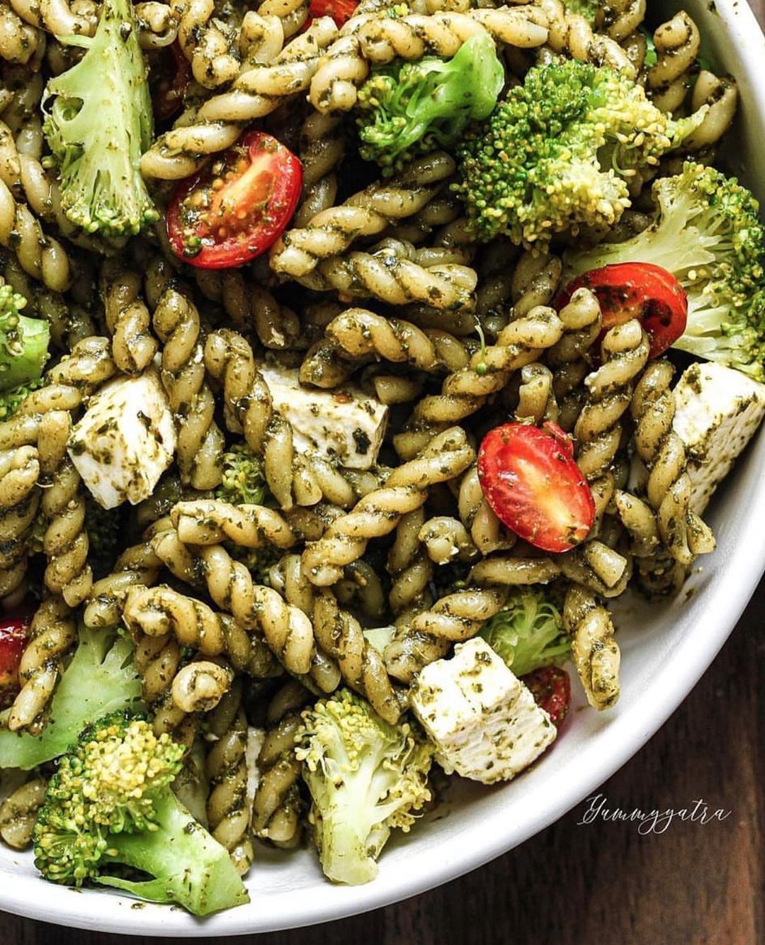 Pasta with Poblano-Cilantro Sauce