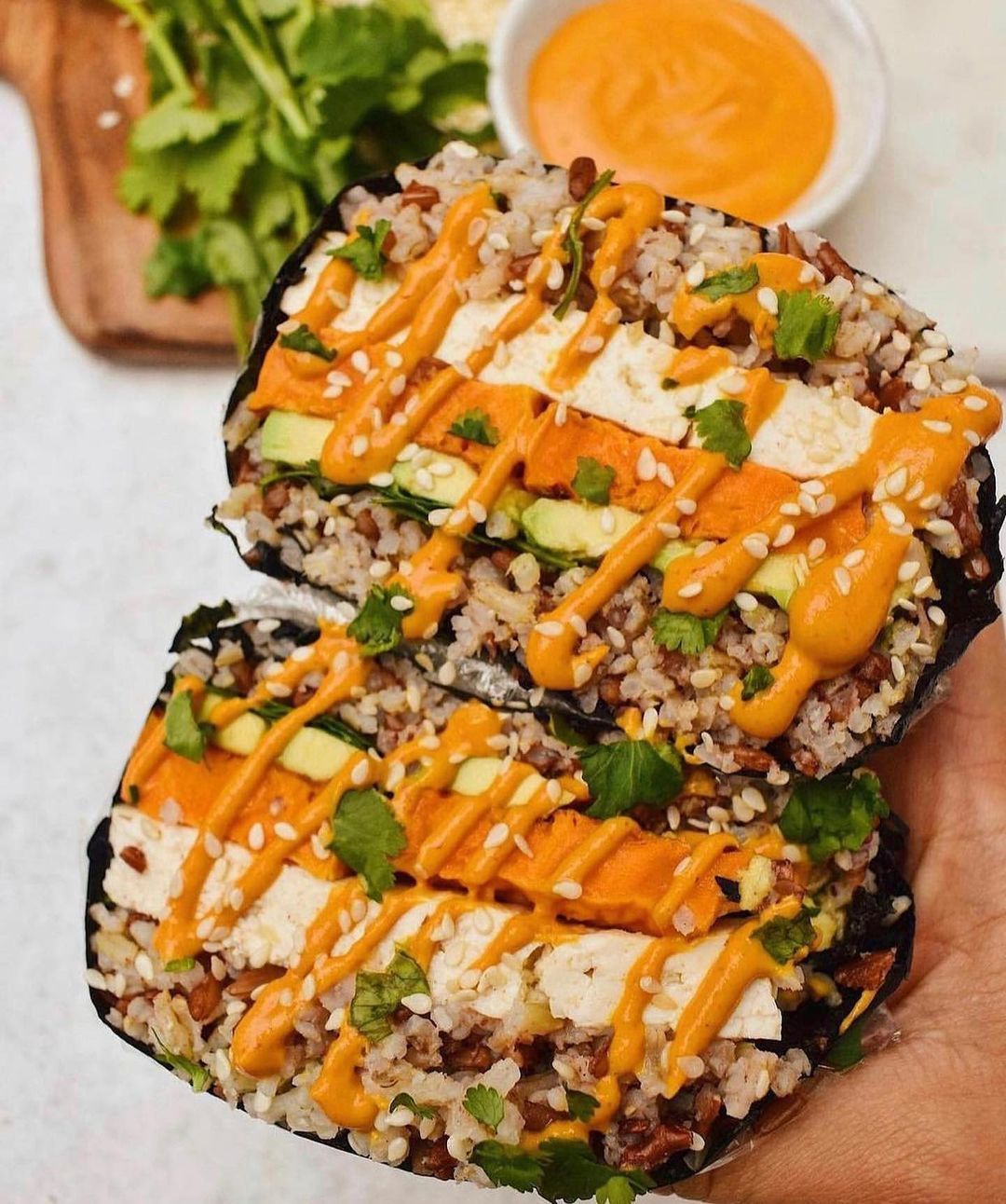 Sushi Sandwich with Chipotle Cashew Mayo