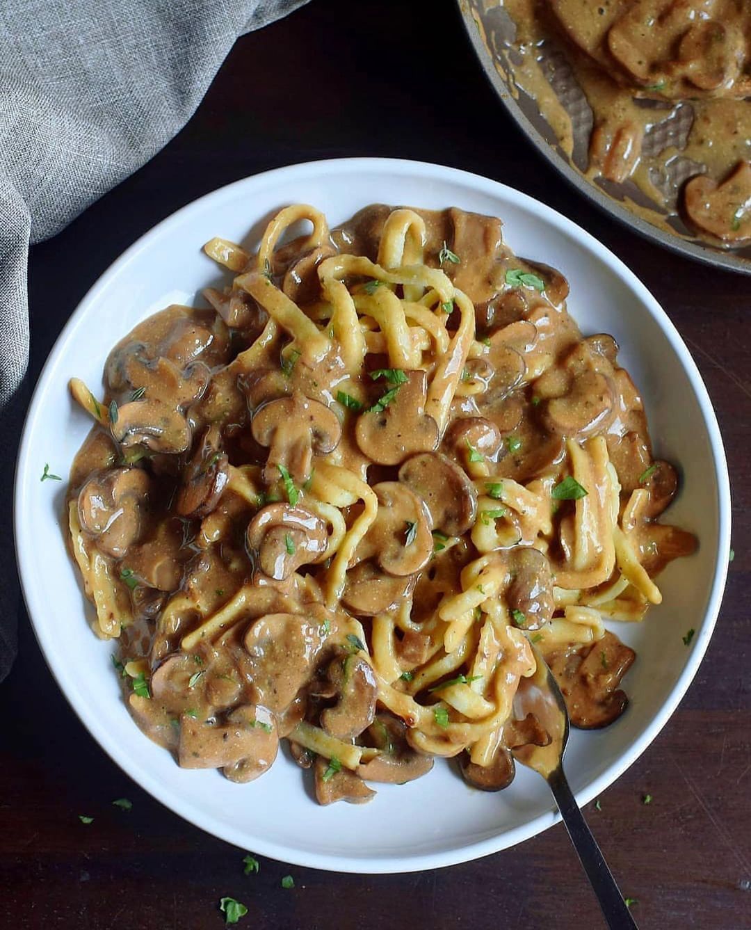 Creamy Vegan Mushroom Stroganoff