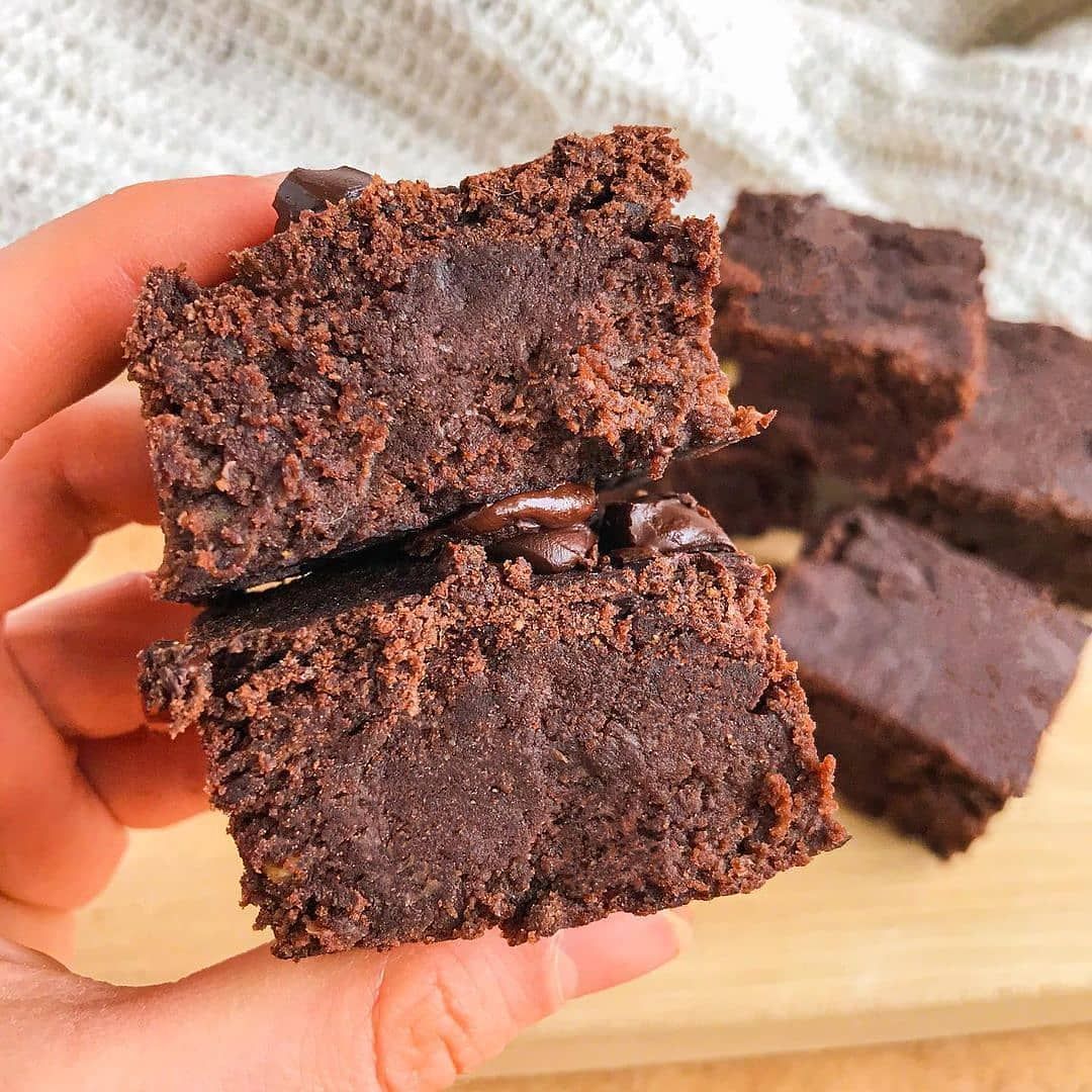 Vegan Nutella Chickpea Brownies