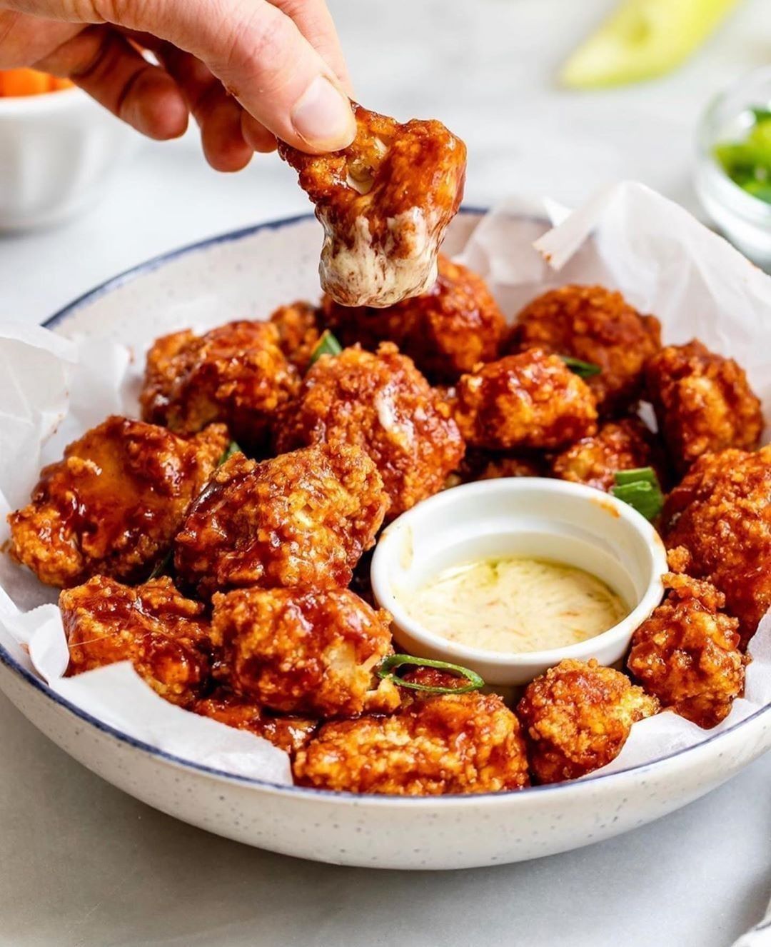 Baked Bbq Cauliflower Wings