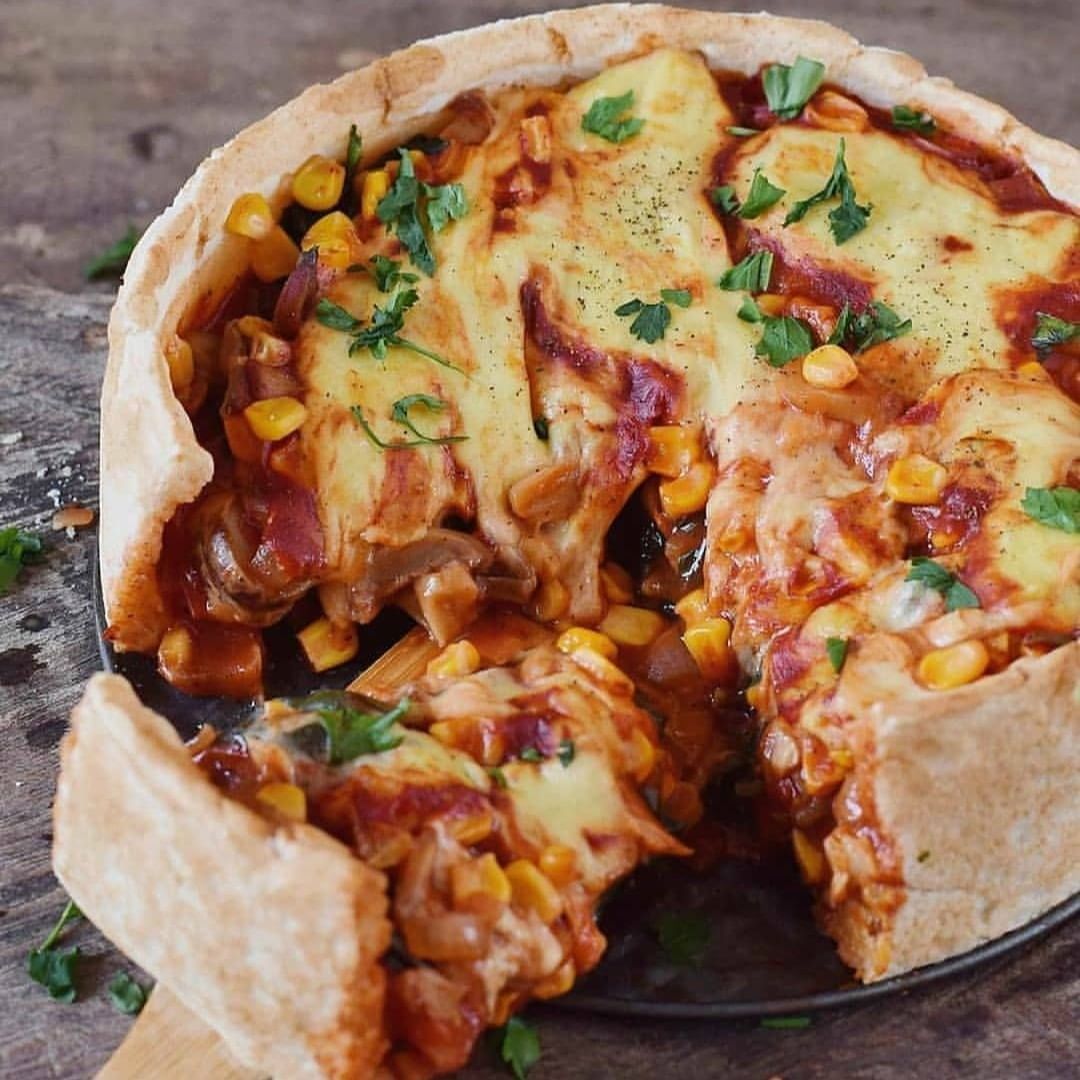 Vegan Deep Dish Pizza