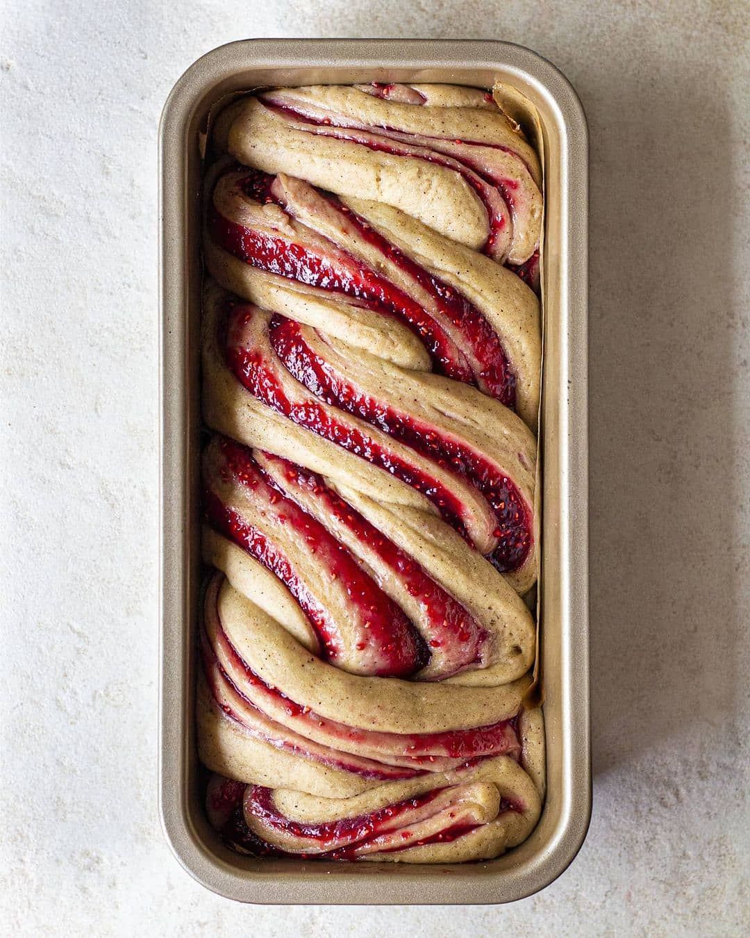 Raspberry Jam Donut Babka
