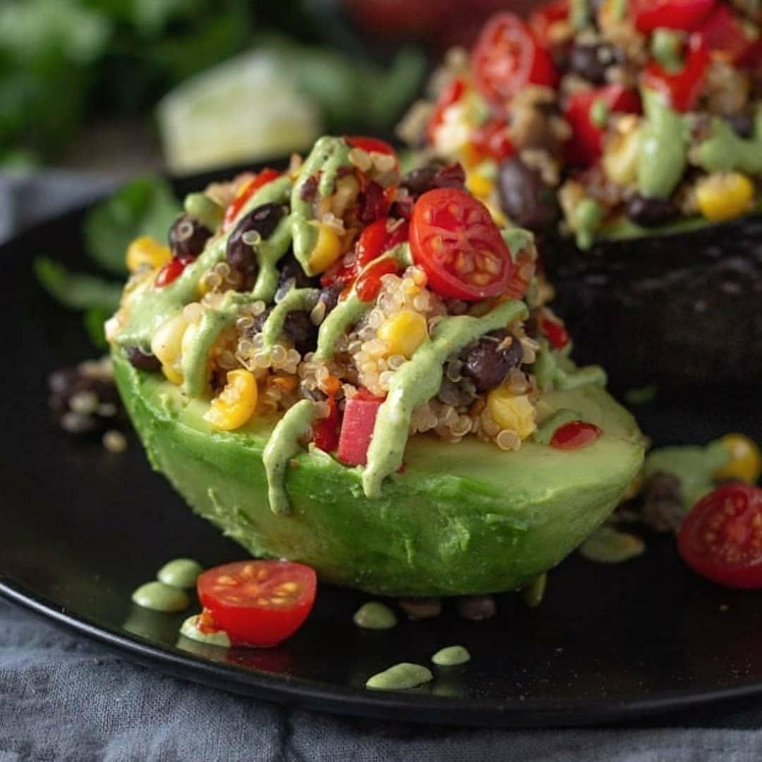 Mexican Spiced Quinoa Stuffed Avocados