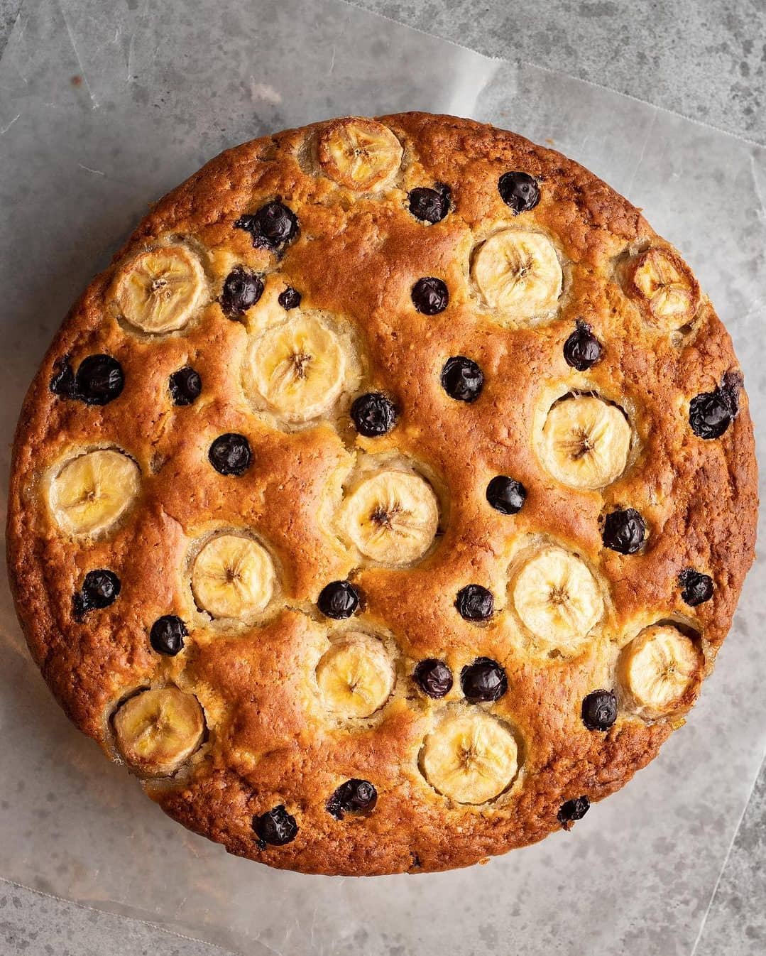 1-Bowl Blueberry Banana Cake
