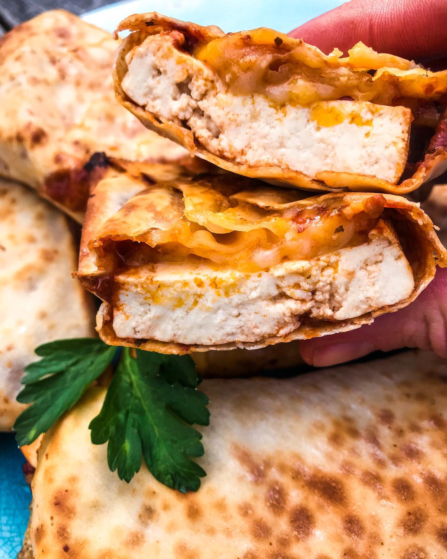 Easy Vegan Tofu Pizza Pockets