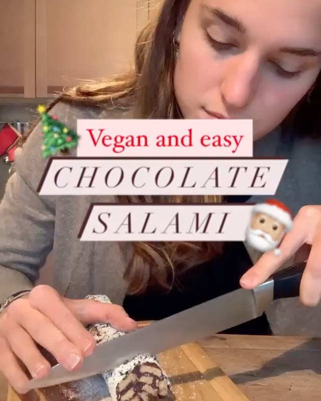 No-Bake Vegan Chocolate Salami