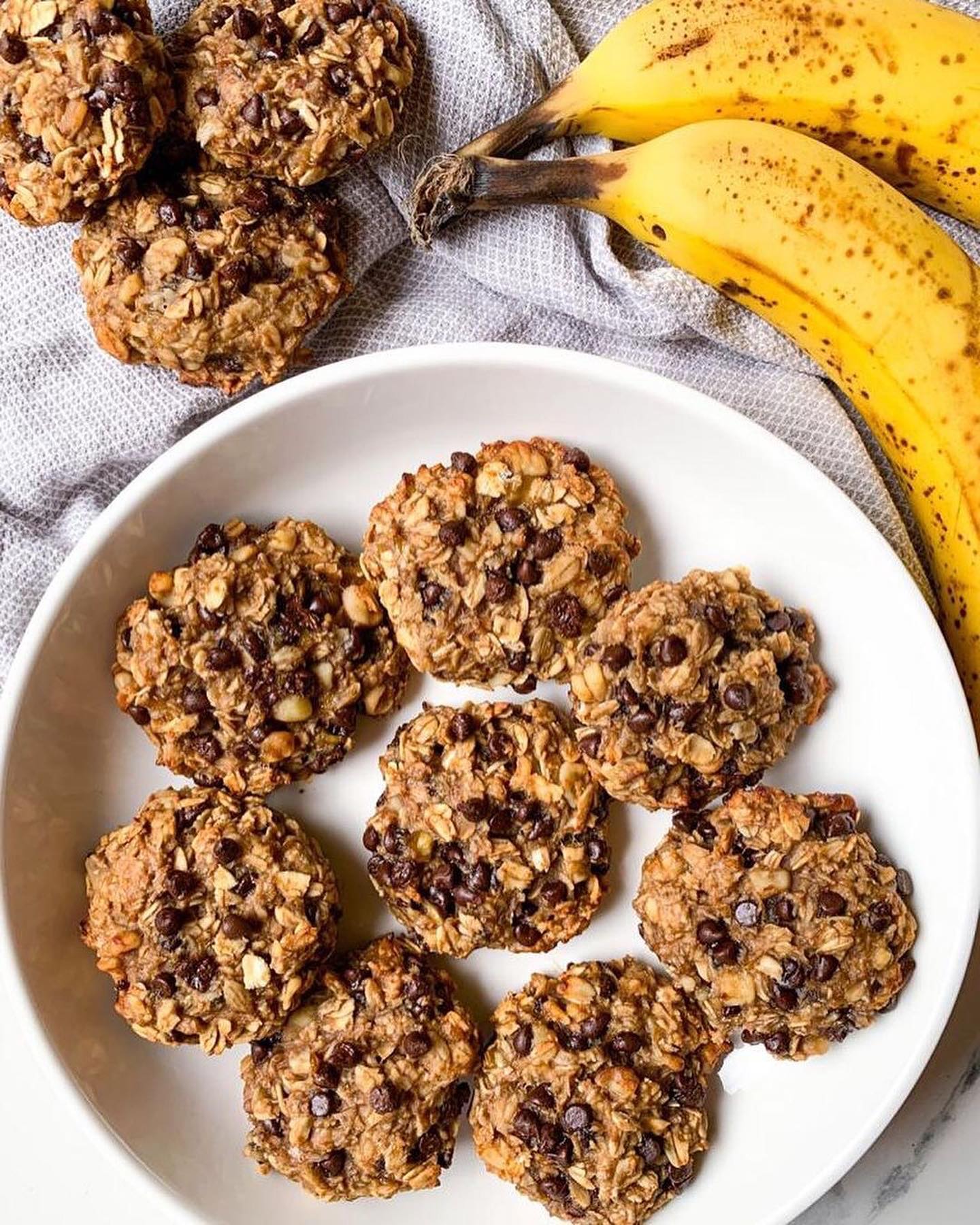 Chocolate Walnut Banana Bread Breakfast Cookies