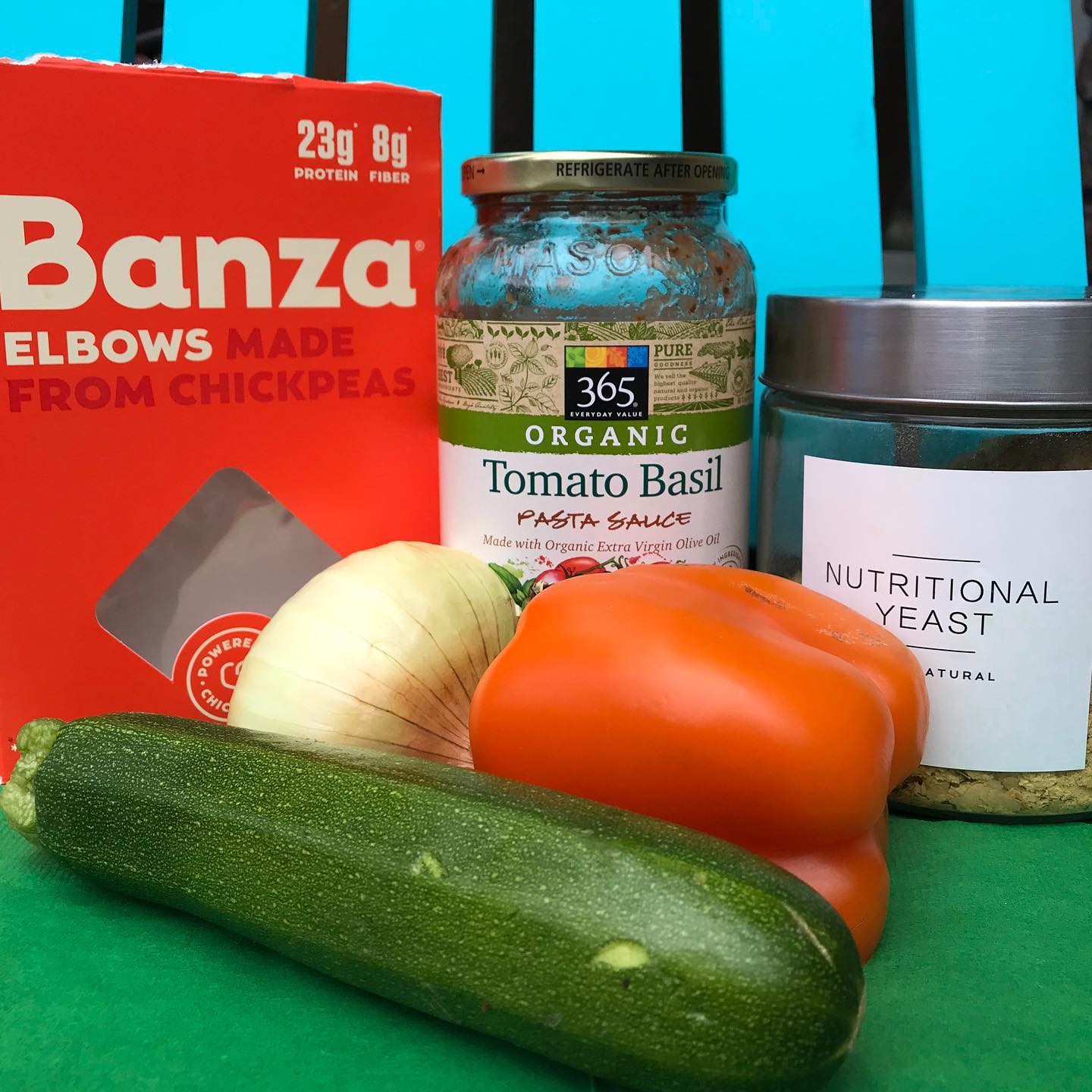 Quick and Delicious Chickpea Pasta with Zesty Veggie Sauce