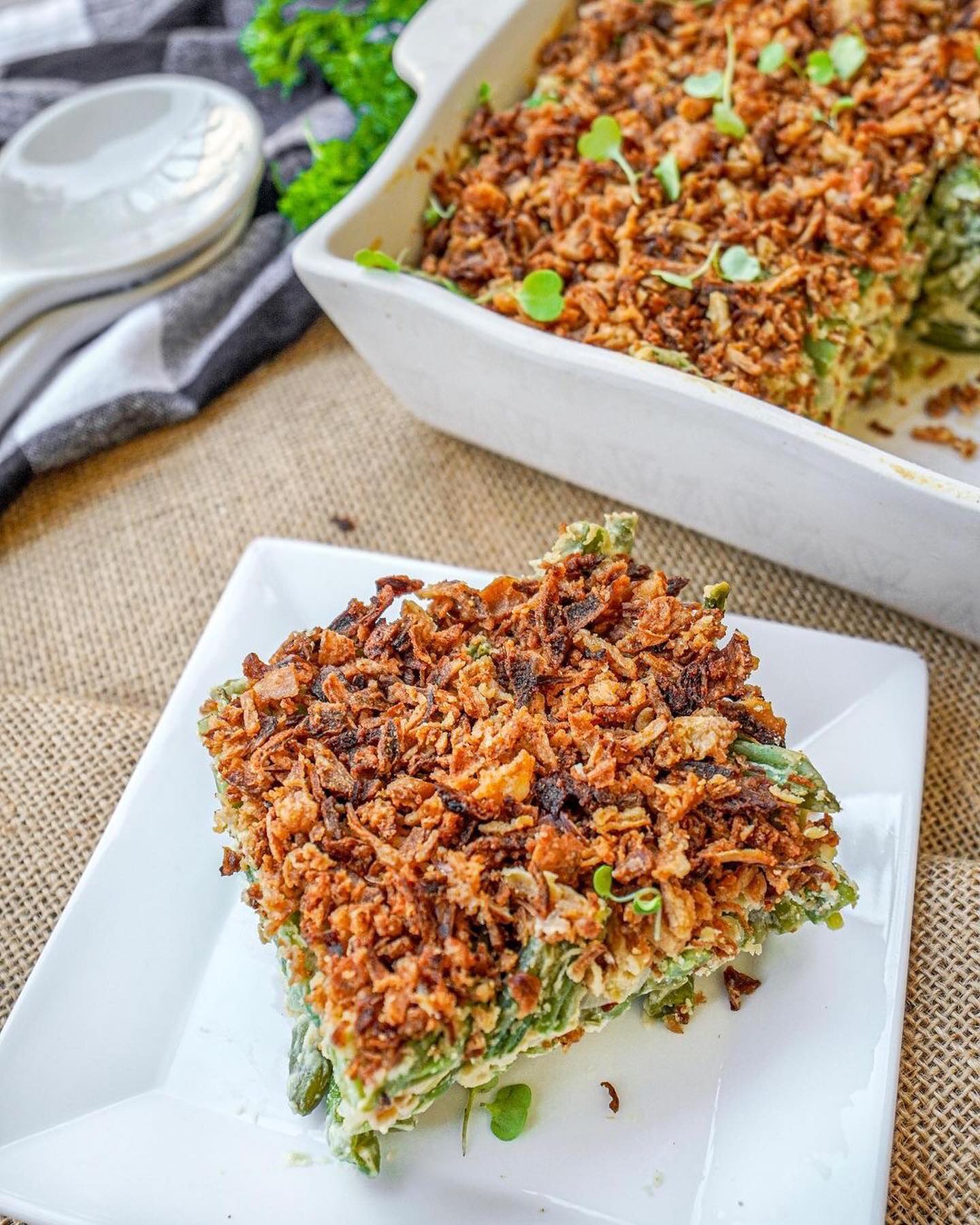 Truffle Green Bean Casserole
