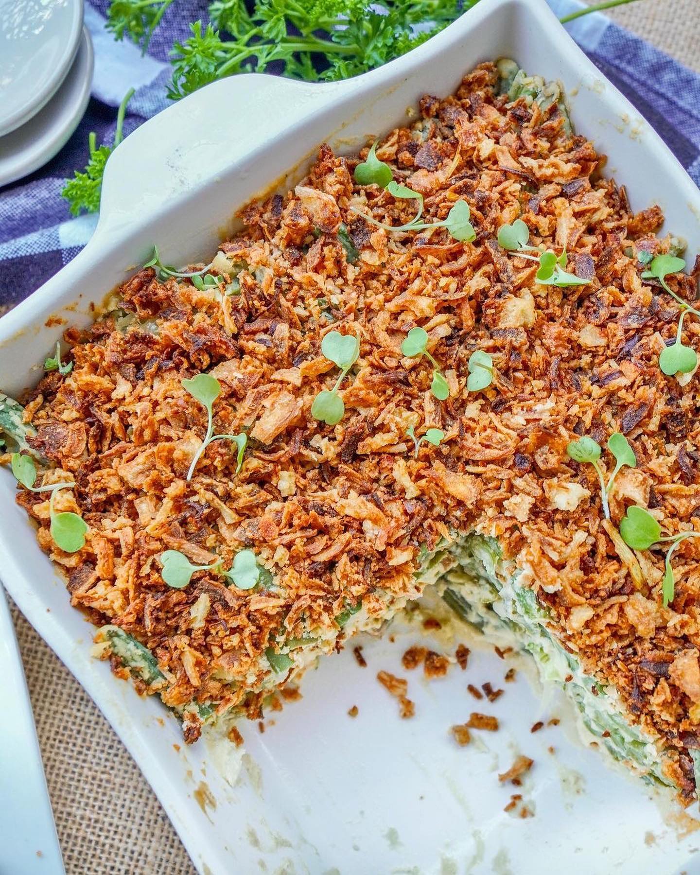 Truffle Green Bean Casserole