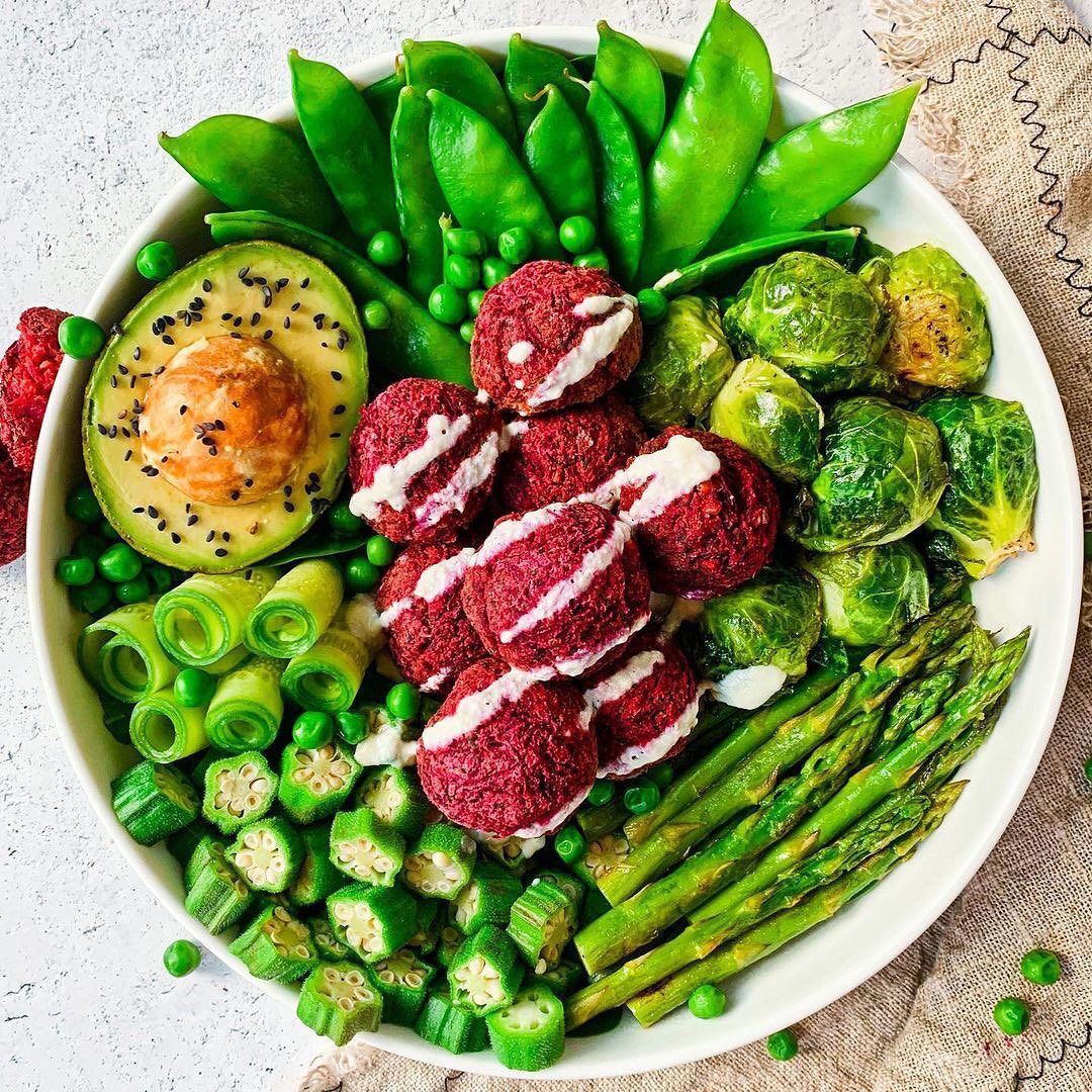Beet Falafel with Herbs