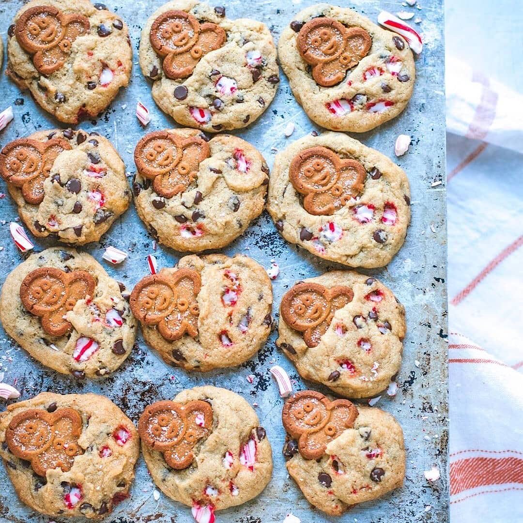 Gluten-Free Vegan Chocolate Chip Gingerbread Cookies