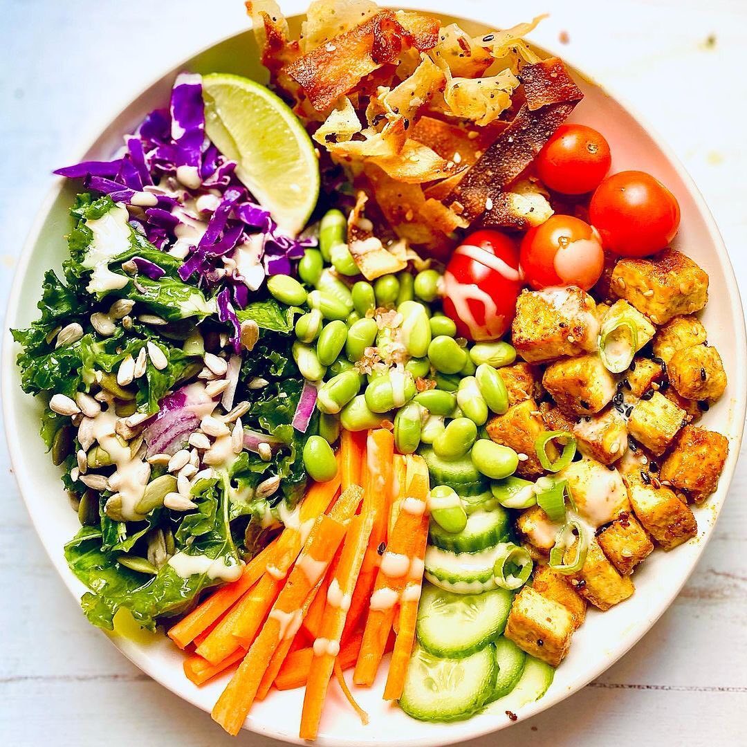 Tofu and Edamame Buddha Bowl