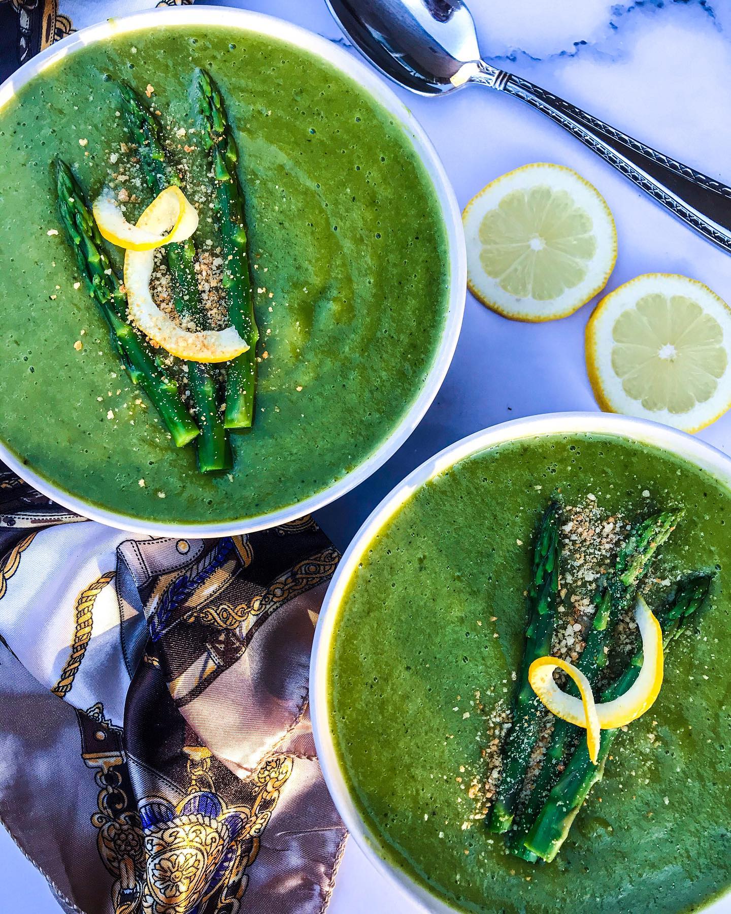 Creamy Vegan Asparagus Soup