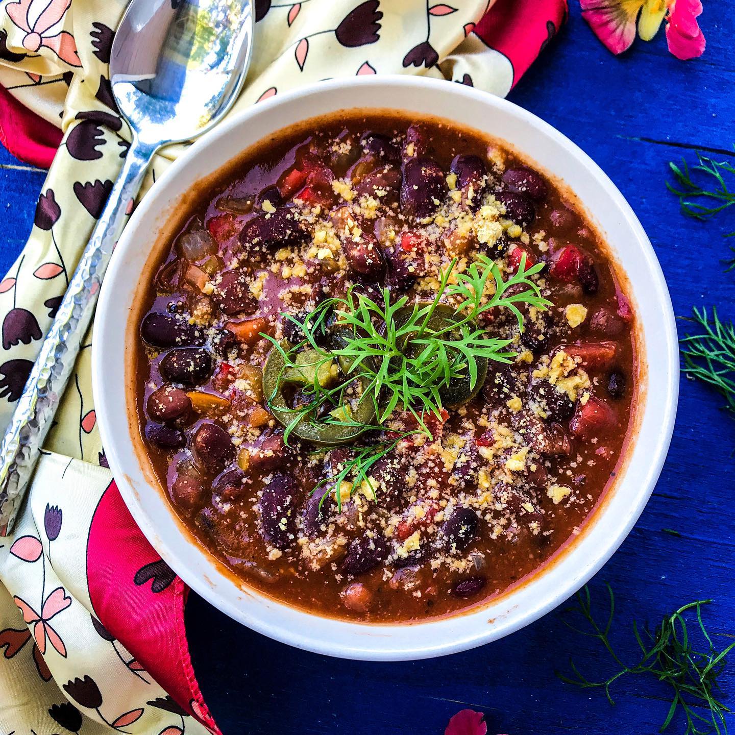 Easy Vegan Three Bean Chili