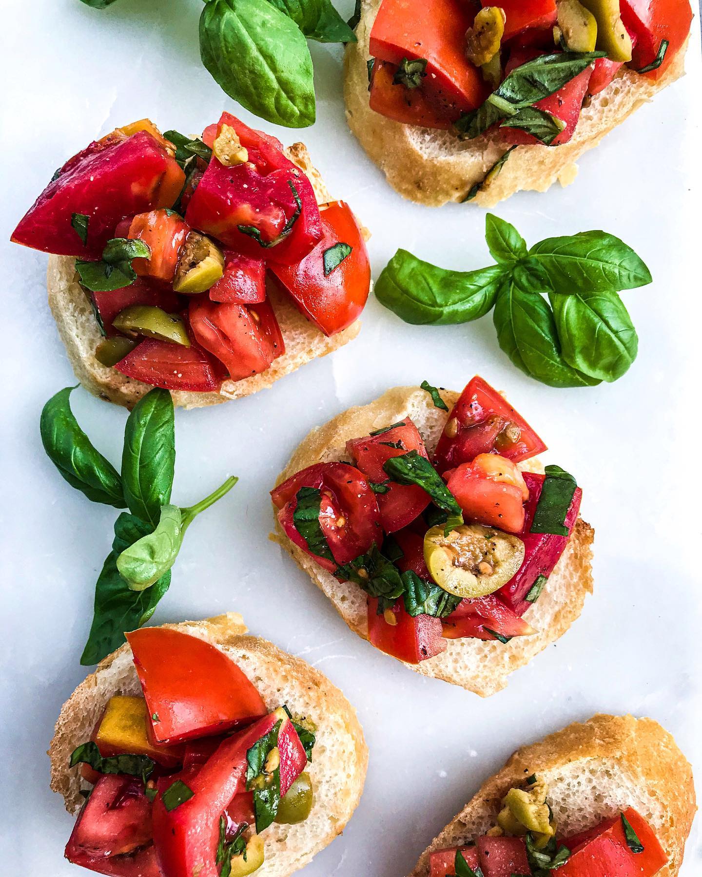 Tomato and Olive Bruschetta