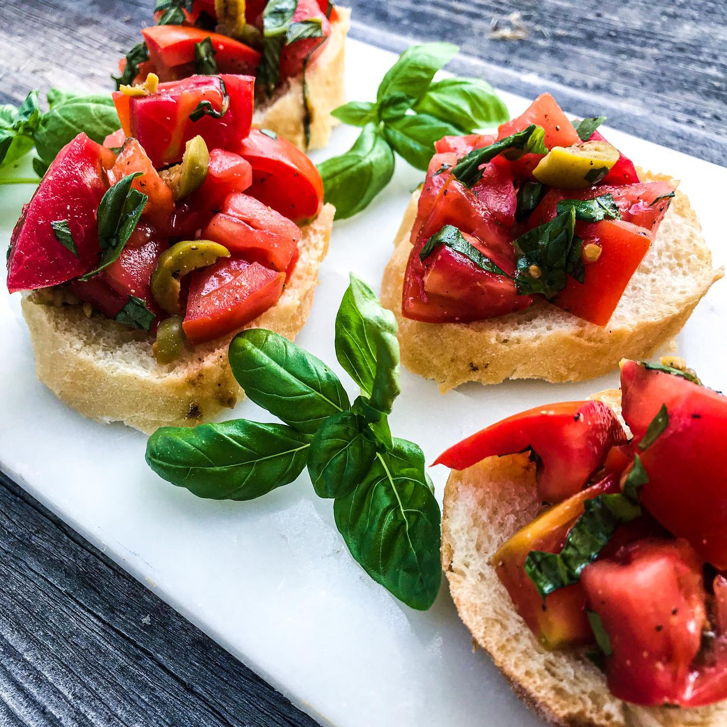 Tomato and Olive Bruschetta