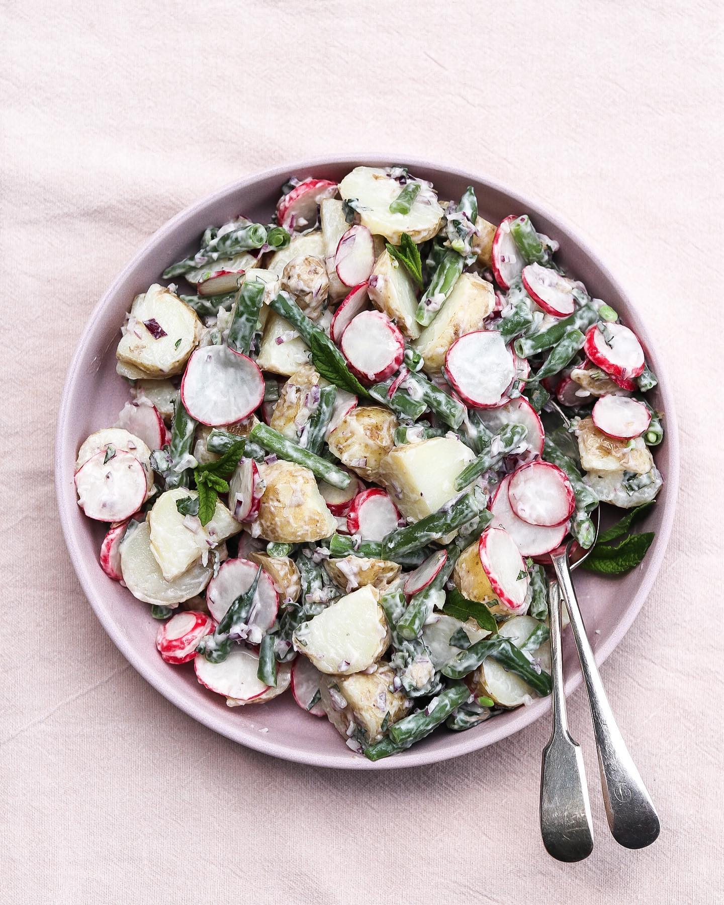 New Potato Salad with Tahini Dressing