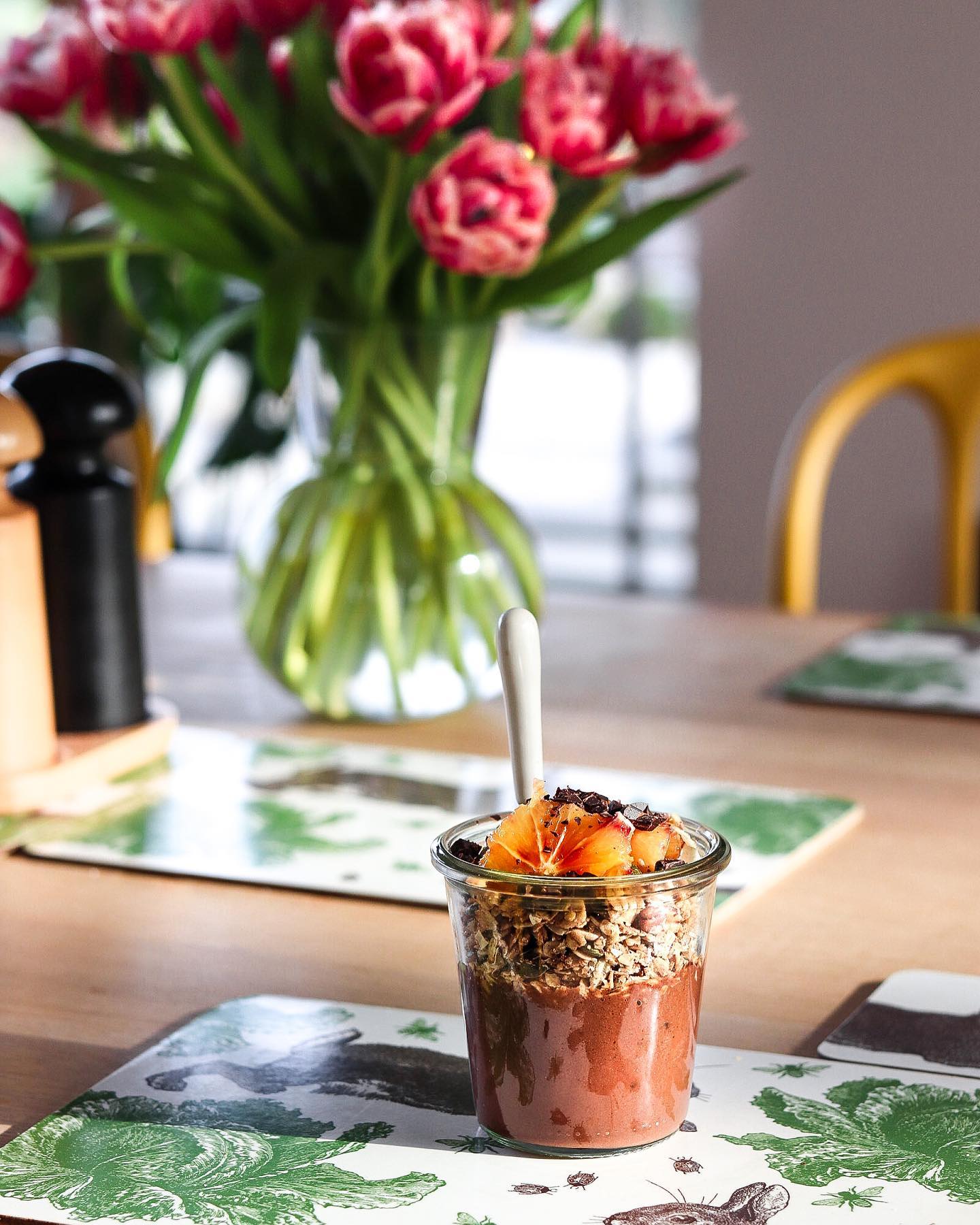 Dark Chocolate Ginger Smoothie Bowl
