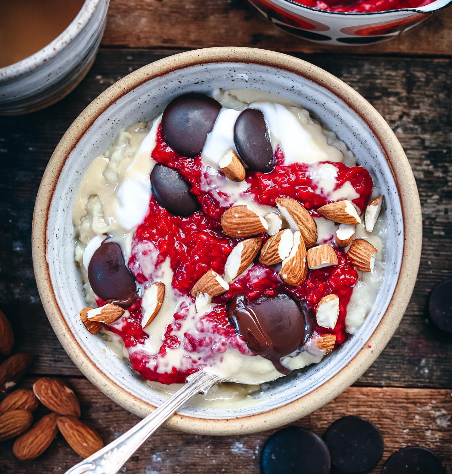Porridge with Raspberry Orange Compote