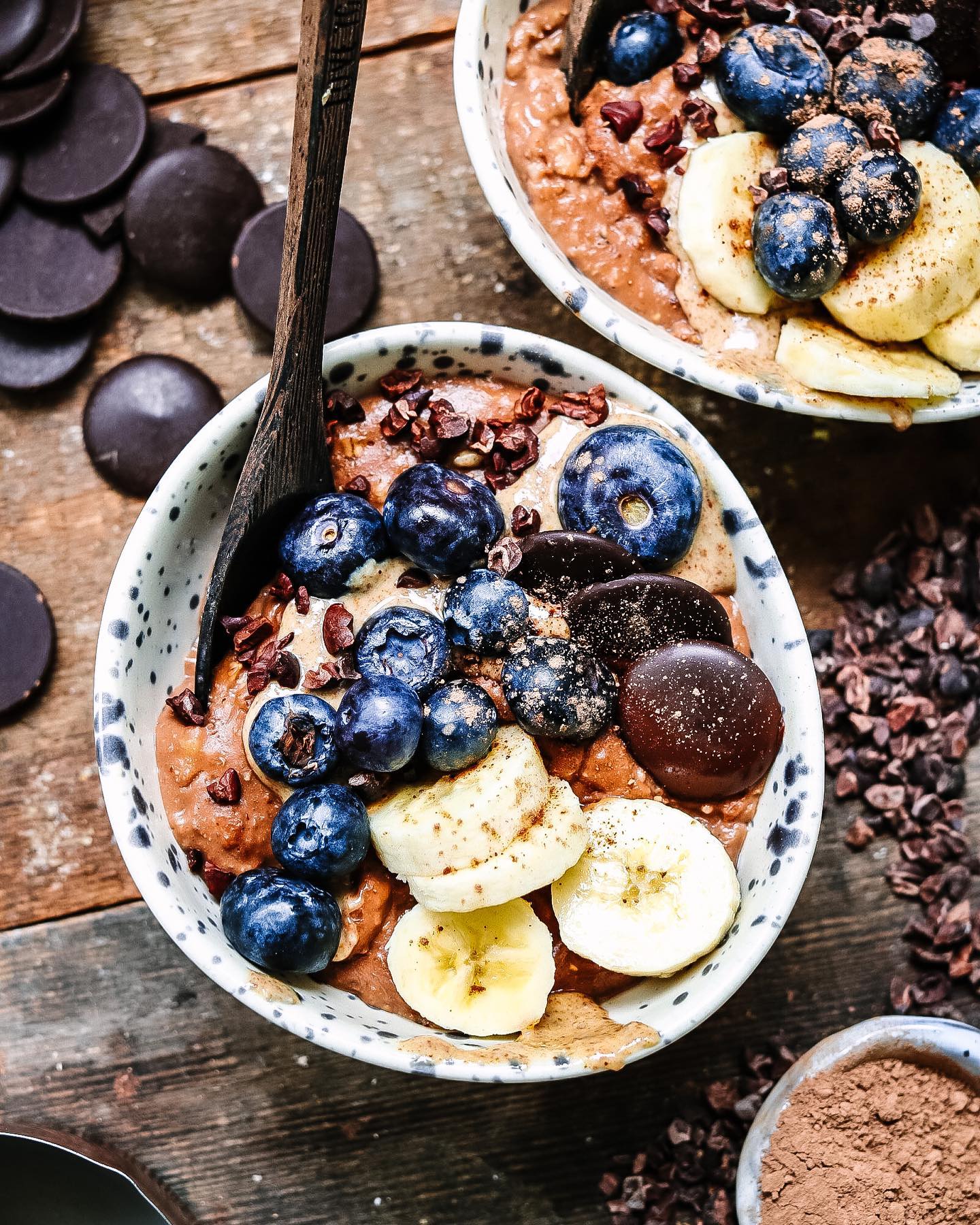 Chocolate Ginger Almond Butter Porridge