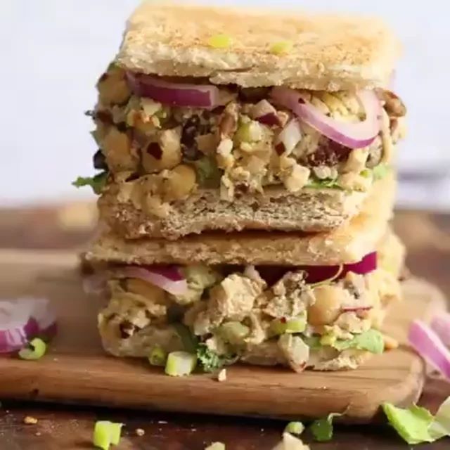 Chickpea Tahini Salad Sandwich