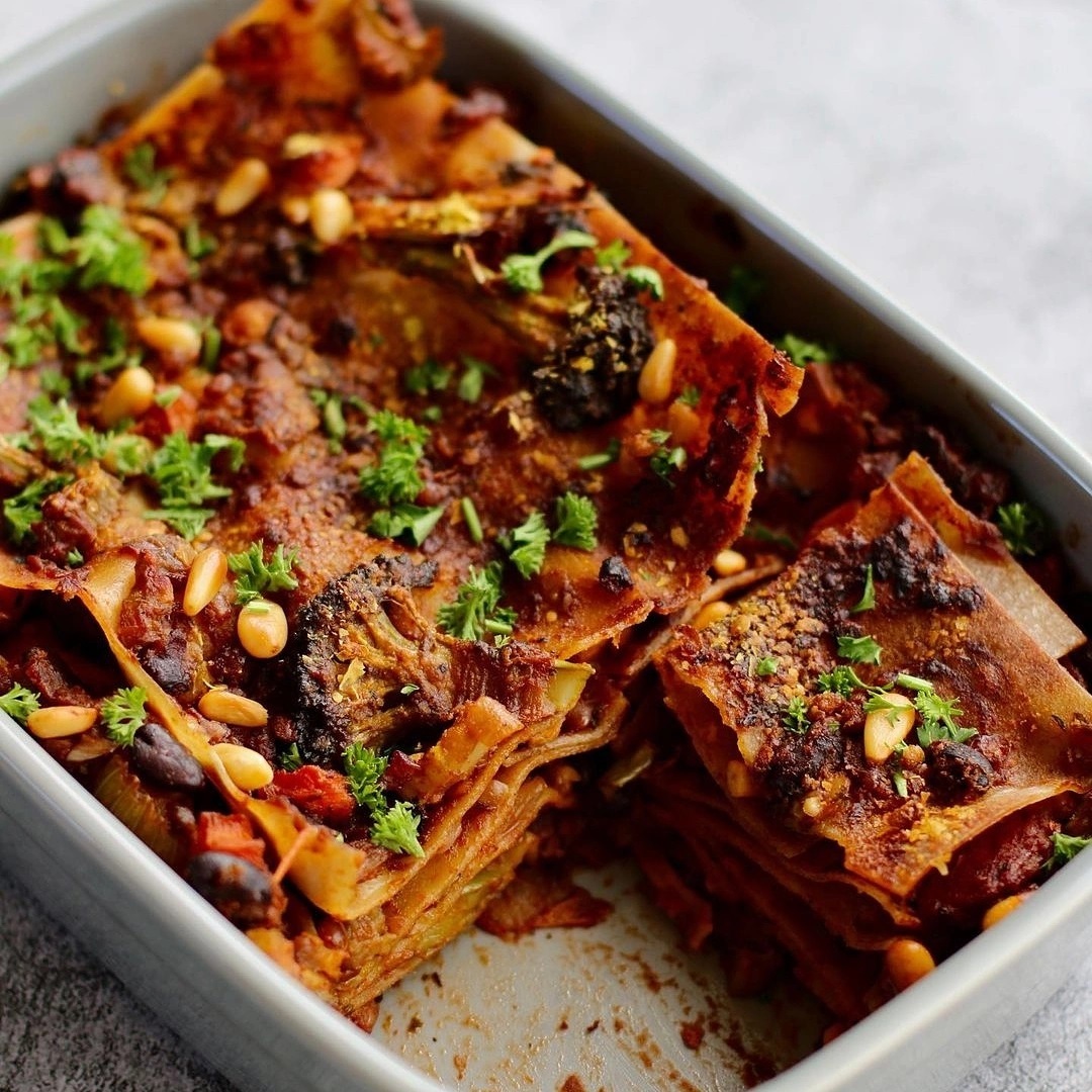 Beans and Lentil Lasagna