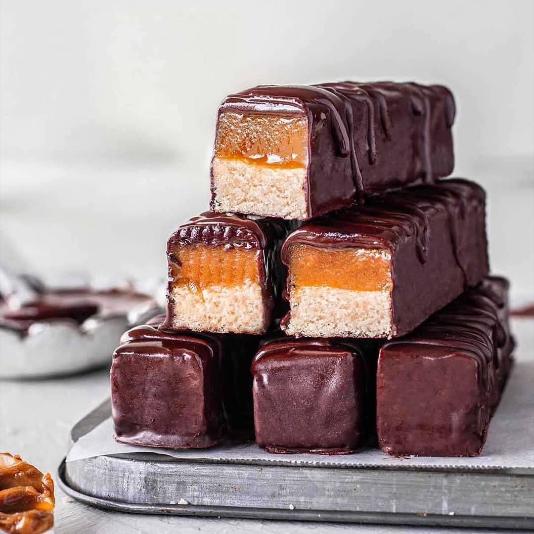 Delicious Vegan Millionaire Shortbread Bars