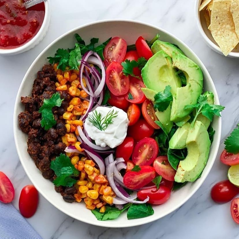 Fresh Vegan Taco Salad