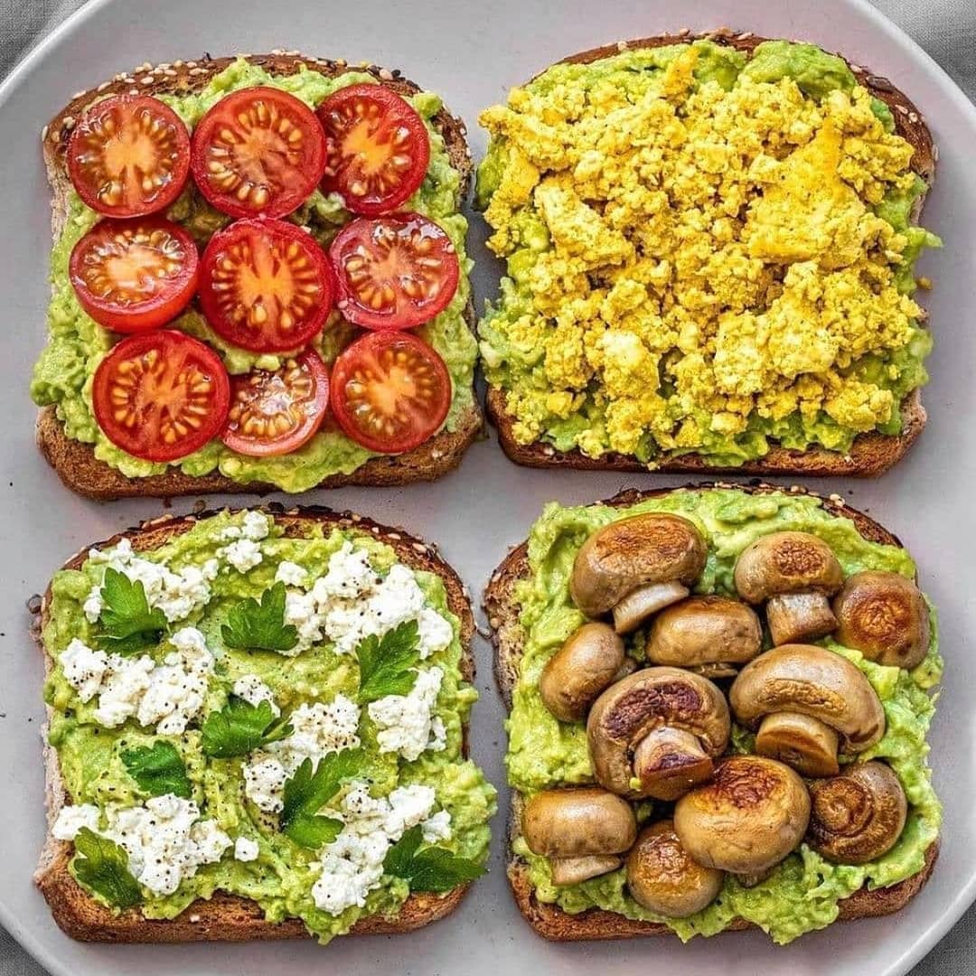 Avocado Toasties Four Ways