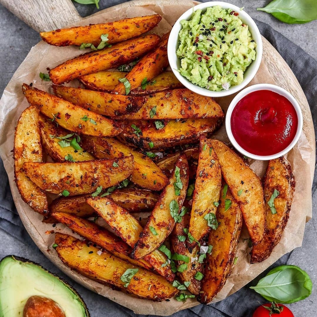 Crispy and Cheesy Potato Wedges