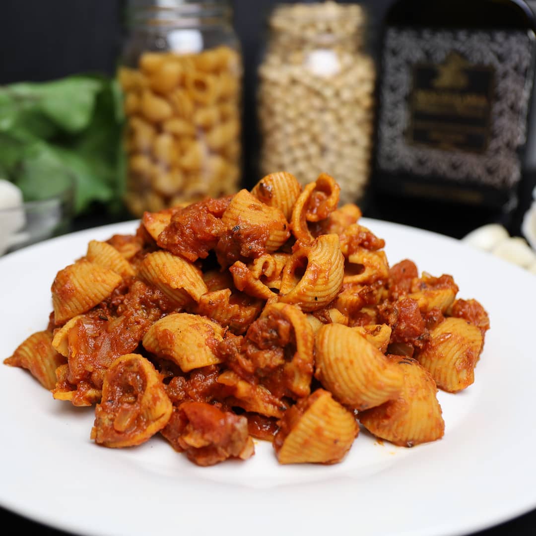 Vegan Chickpea Pasta Bolognese