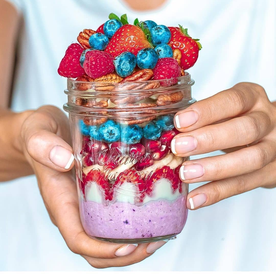 Raspberry Protein Overnight Oats