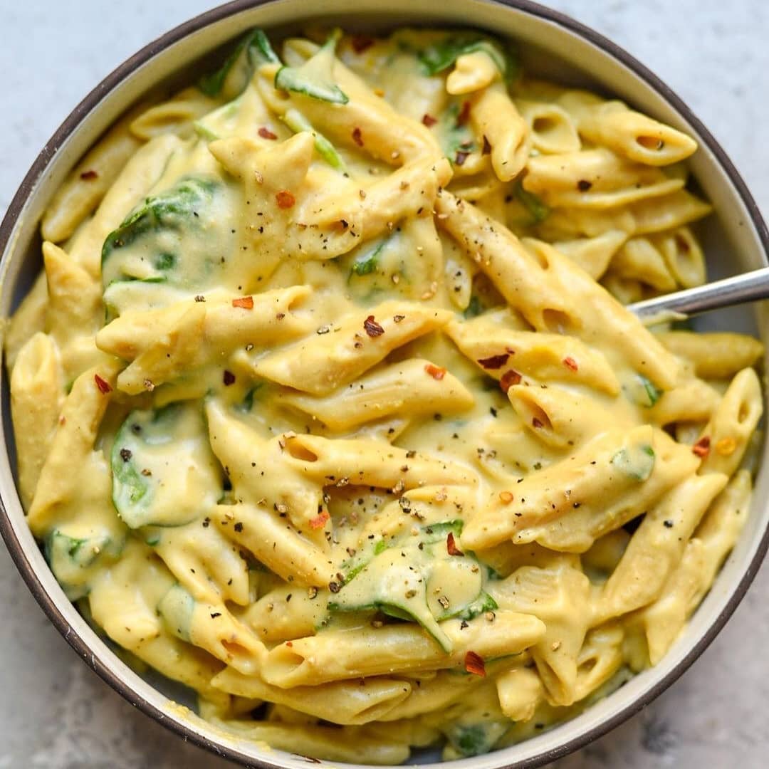 One-Pot Cheesy Tahini Penne