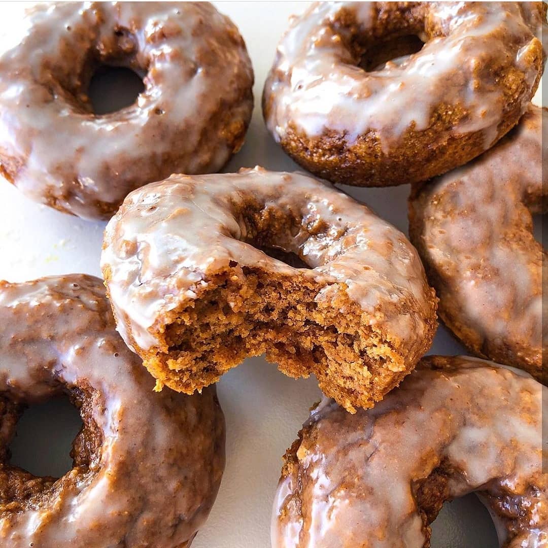 Light and Fluffy Pumpkin Spice Donuts