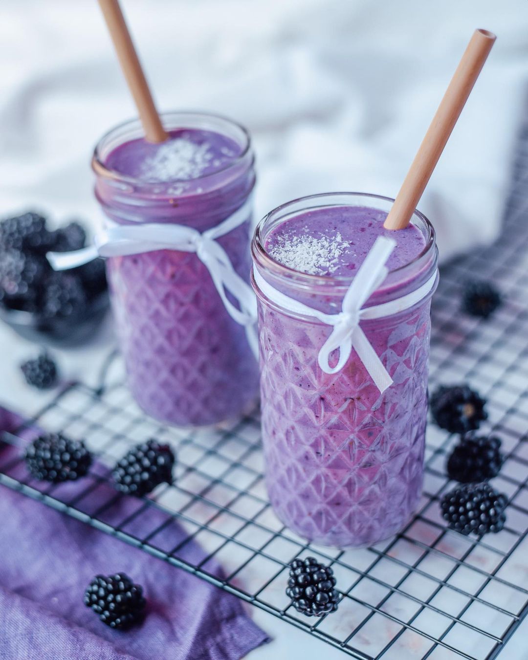 Quick and Healthy Blackberry Protein Smoothie